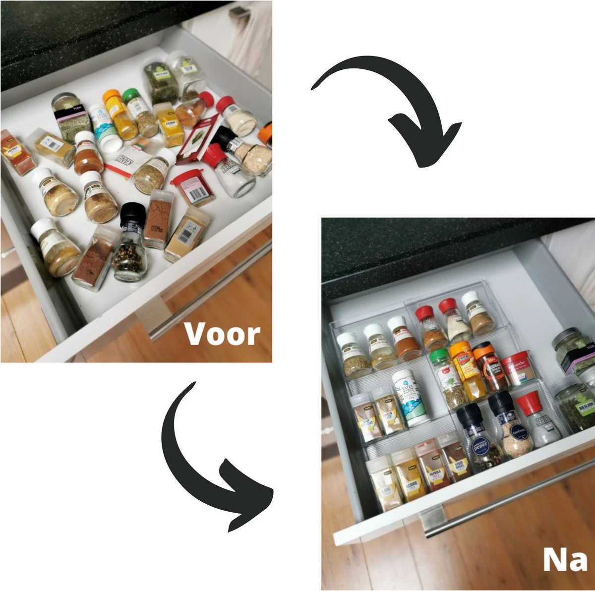 Merkloos Kruidenrek Voor In Lade - Kunststof - 2 Delig - Kleine Beschadiging 2 Merkloos Kruidenrek Voor In Lade - Kunststof - 2 Delig - Kleine Beschadiging - Afbeelding 2