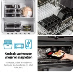 Meal Prep Bakjes - 10 Stuks - 2 Compartimenten - Lunchbox - Diepvriesbakjes - Vershoudbakjes - Plastic Bakjes Met Deksel - Magnetron Bakjes Met Deksel - Meal Prep - Vershouddoos - 1L - BPA Vrij – Fitcrafters 15 Meal Prep Bakjes - 10 Stuks - 2 Compartimenten - Lunchbox - Diepvriesbakjes - Vershoudbakjes - Plastic Bakjes Met Deksel - Magnetron Bakjes Met Deksel - Meal Prep - Vershouddoos - 1L - BPA Vrij – Fitcrafters -Mepal Shop 1200x1195 13