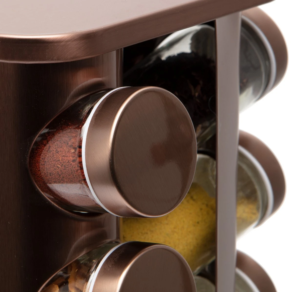 Pazzo Goods - Kruidenrek Staand - Kruidenrek Met Potjes - Rose Goud - RVS - Kruidenrek Draaibaar - 20 Kruidenpotjes - Inclusief Stickers & Stift - Kruiden Carrousel 2 Pazzo Goods - Kruidenrek Staand - Kruidenrek Met Potjes - Rose Goud - RVS - Kruidenrek Draaibaar - 20 Kruidenpotjes - Inclusief Stickers & Stift - Kruiden Carrousel - Afbeelding 2