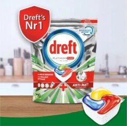 Dreft Platinum Plus All In One Lemon - 95 Stuks - Vaatwastabletten -Mepal Shop 1200x1197 3