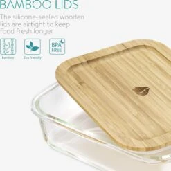 Navaris Glazen Vershoudbakjes - Set Van 4 - Meal Prep Bakjes Met Bamboe Deksel - 4x Vershouddoos Van Glas - BPA-vrij - Bakjes In 4 Maten 10 Navaris Glazen Vershoudbakjes - Set Van 4 - Meal Prep Bakjes Met Bamboe Deksel - 4x Vershouddoos Van Glas - BPA-vrij - Bakjes In 4 Maten -Mepal Shop 1200x1199 10