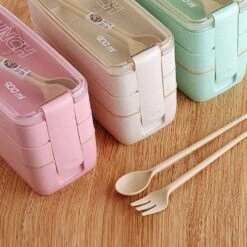 Bento Lunchbox - Lunchtrommel 900ml 3 Laags - Inclusief Bestek - Beige - Opline -Mepal Shop 1200x1200 10