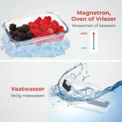 KitchenBrothers Meal Prep Bakjes - Set - Luchtdicht - BPA Vrij - 1L - Glas - 5 Stuks 11 KitchenBrothers Meal Prep Bakjes - Set - Luchtdicht - BPA Vrij - 1L - Glas - 5 Stuks -Mepal Shop 1200x1200 1017