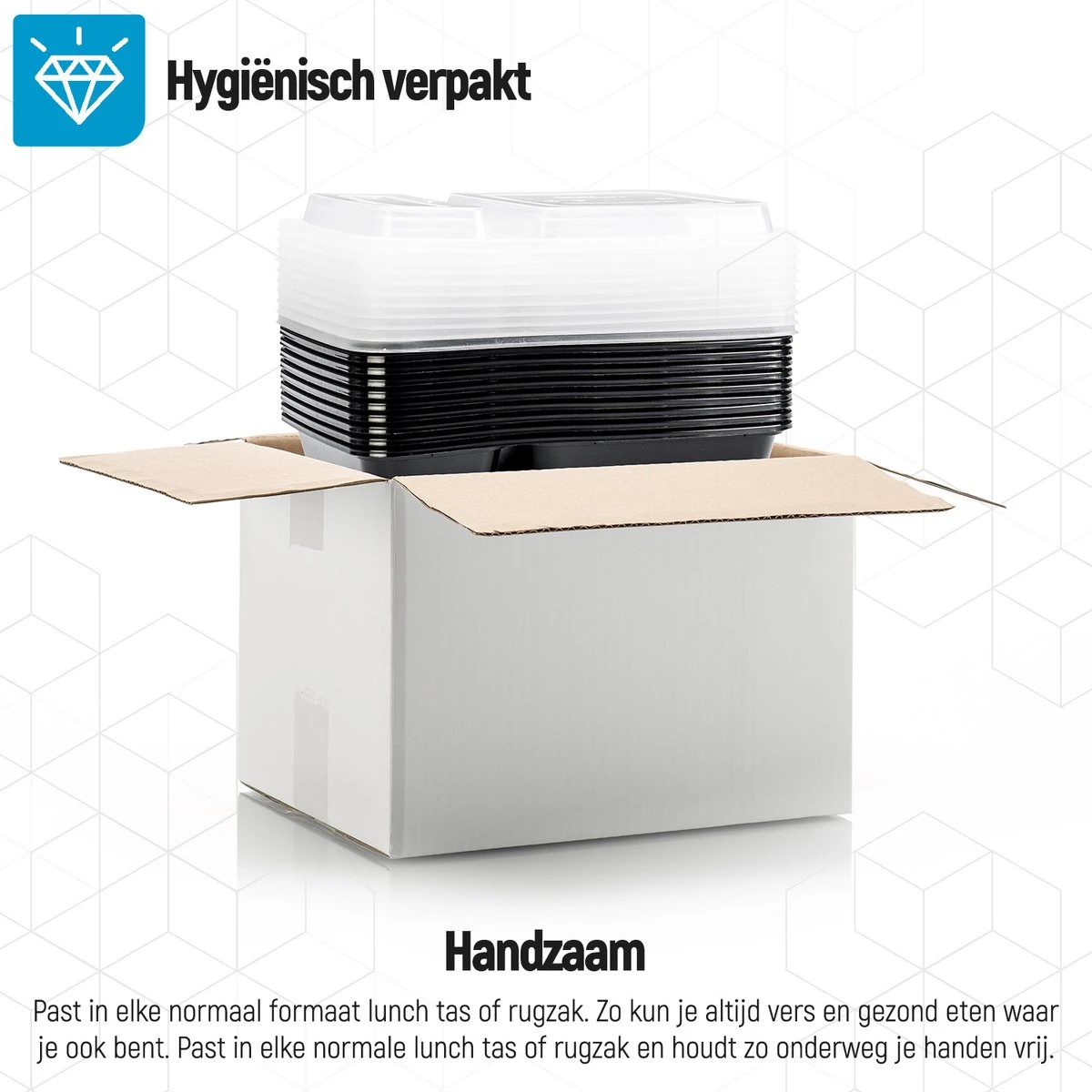 Meal Prep Bakjes - 10 Stuks - 2 Compartimenten - Lunchbox - Diepvriesbakjes - Vershoudbakjes - Plastic Bakjes Met Deksel - Magnetron Bakjes Met Deksel - Meal Prep - Vershouddoos - 1L - BPA Vrij – Fitcrafters 5 Meal Prep Bakjes - 10 Stuks - 2 Compartimenten - Lunchbox - Diepvriesbakjes - Vershoudbakjes - Plastic Bakjes Met Deksel - Magnetron Bakjes Met Deksel - Meal Prep - Vershouddoos - 1L - BPA Vrij – Fitcrafters - Afbeelding 5