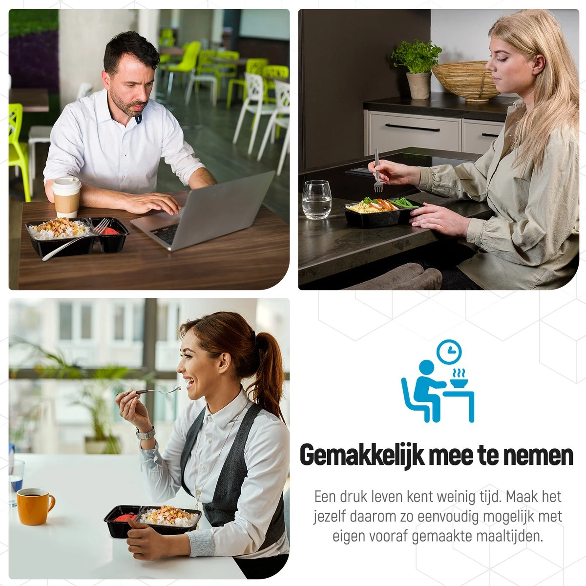 Meal Prep Bakjes - 10 Stuks - 2 Compartimenten - Lunchbox - Diepvriesbakjes - Vershoudbakjes - Plastic Bakjes Met Deksel - Magnetron Bakjes Met Deksel - Meal Prep - Vershouddoos - 1L - BPA Vrij – Fitcrafters 6 Meal Prep Bakjes - 10 Stuks - 2 Compartimenten - Lunchbox - Diepvriesbakjes - Vershoudbakjes - Plastic Bakjes Met Deksel - Magnetron Bakjes Met Deksel - Meal Prep - Vershouddoos - 1L - BPA Vrij – Fitcrafters - Afbeelding 6