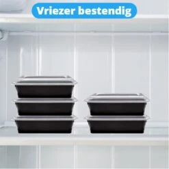Meal Prep Bakjes - 10 Stuks - 1 Compartiment - Vershoudbakjes - Meal Prep - 1L - Magnetron Bakjes Met Deksel - Vershouddoos 8 Meal Prep Bakjes - 10 Stuks - 1 Compartiment - Vershoudbakjes - Meal Prep - 1L - Magnetron Bakjes Met Deksel - Vershouddoos -Mepal Shop 1200x1200 1087