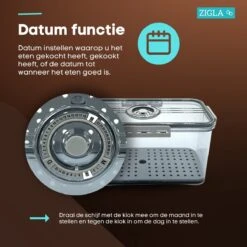 Zigla - Vershouddoos – Datumaanduiding – Voedselcontainer – Meal Prep – Fruitbakje – Vacuum Bewaardoos – Foodsaver 19 Zigla - Vershouddoos – Datumaanduiding – Voedselcontainer – Meal Prep – Fruitbakje – Vacuum Bewaardoos – Foodsaver -Mepal Shop 1200x1200 1098