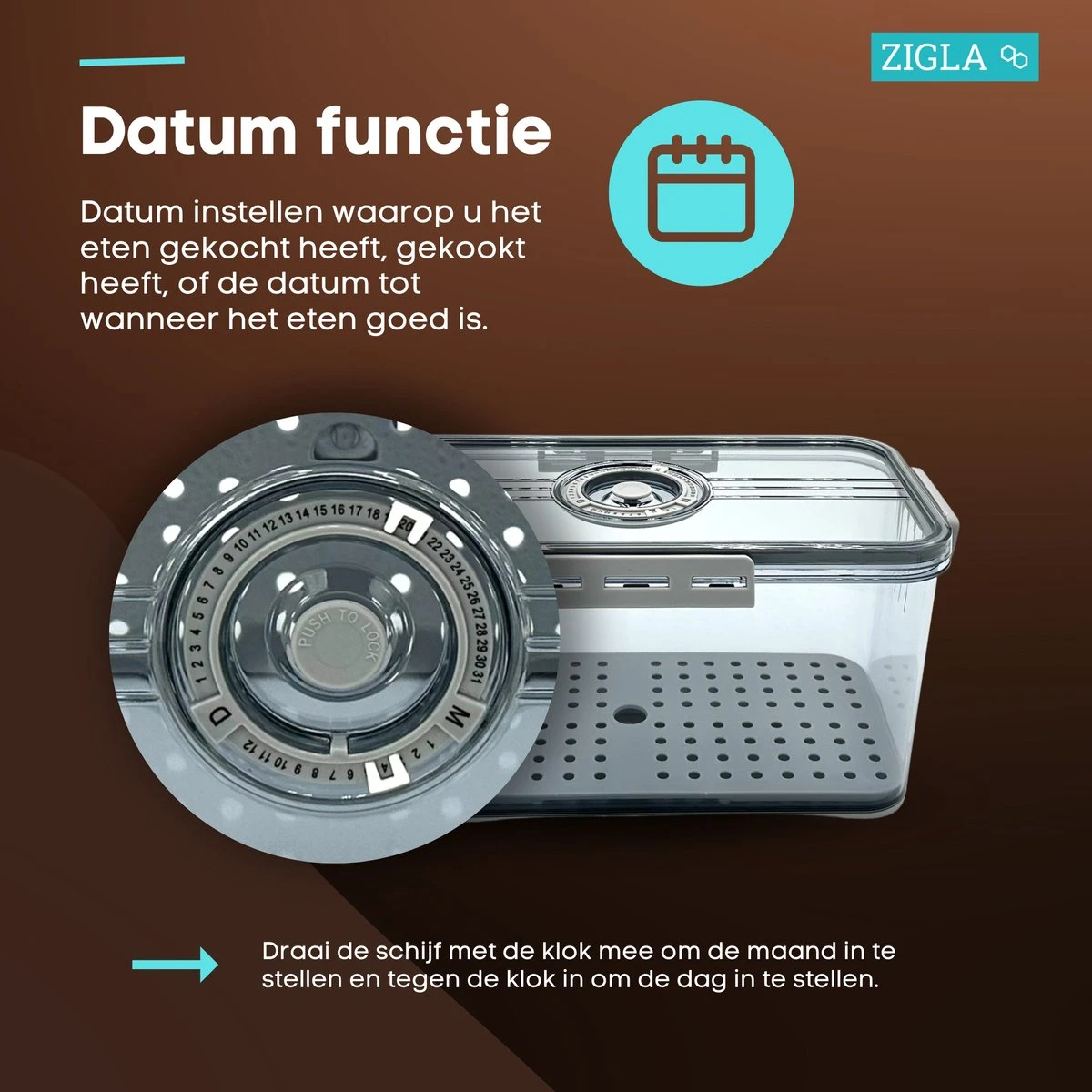 Zigla - Vershouddoos – Datumaanduiding – Voedselcontainer – Meal Prep – Fruitbakje – Vacuum Bewaardoos – Foodsaver 10 Zigla - Vershouddoos – Datumaanduiding – Voedselcontainer – Meal Prep – Fruitbakje – Vacuum Bewaardoos – Foodsaver - Afbeelding 10