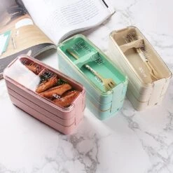 Bento Lunchbox - Lunchtrommel 900ml 3 Laags - Inclusief Bestek - Beige - Opline -Mepal Shop 1200x1200 11