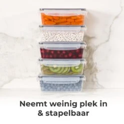 Vershoudbakjes - Meal Prep Bakjes - Lunchbox - Diepvriesbakjes - Vershouddoos - 5 Stuks - 1050ML - BPA Vrij - Stosh 18 Vershoudbakjes - Meal Prep Bakjes - Lunchbox - Diepvriesbakjes - Vershouddoos - 5 Stuks - 1050ML - BPA Vrij - Stosh -Mepal Shop 1200x1200 1103