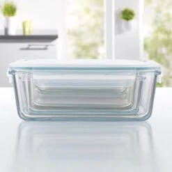GOURMETmaxx Klick-it Glazen Bewaardozen, Set Van 4 Potten Met Deksels | Vaatwasmachine-, Magnetron- En Vriezerbestendig, Deksels Met Siliconen Afdichting En 4-weg Kliksluiting Transparent 11 GOURMETmaxx Klick-it Glazen Bewaardozen, Set Van 4 Potten Met Deksels | Vaatwasmachine-, Magnetron- En Vriezerbestendig, Deksels Met Siliconen Afdichting En 4-weg Kliksluiting Transparent -Mepal Shop 1200x1200 1125