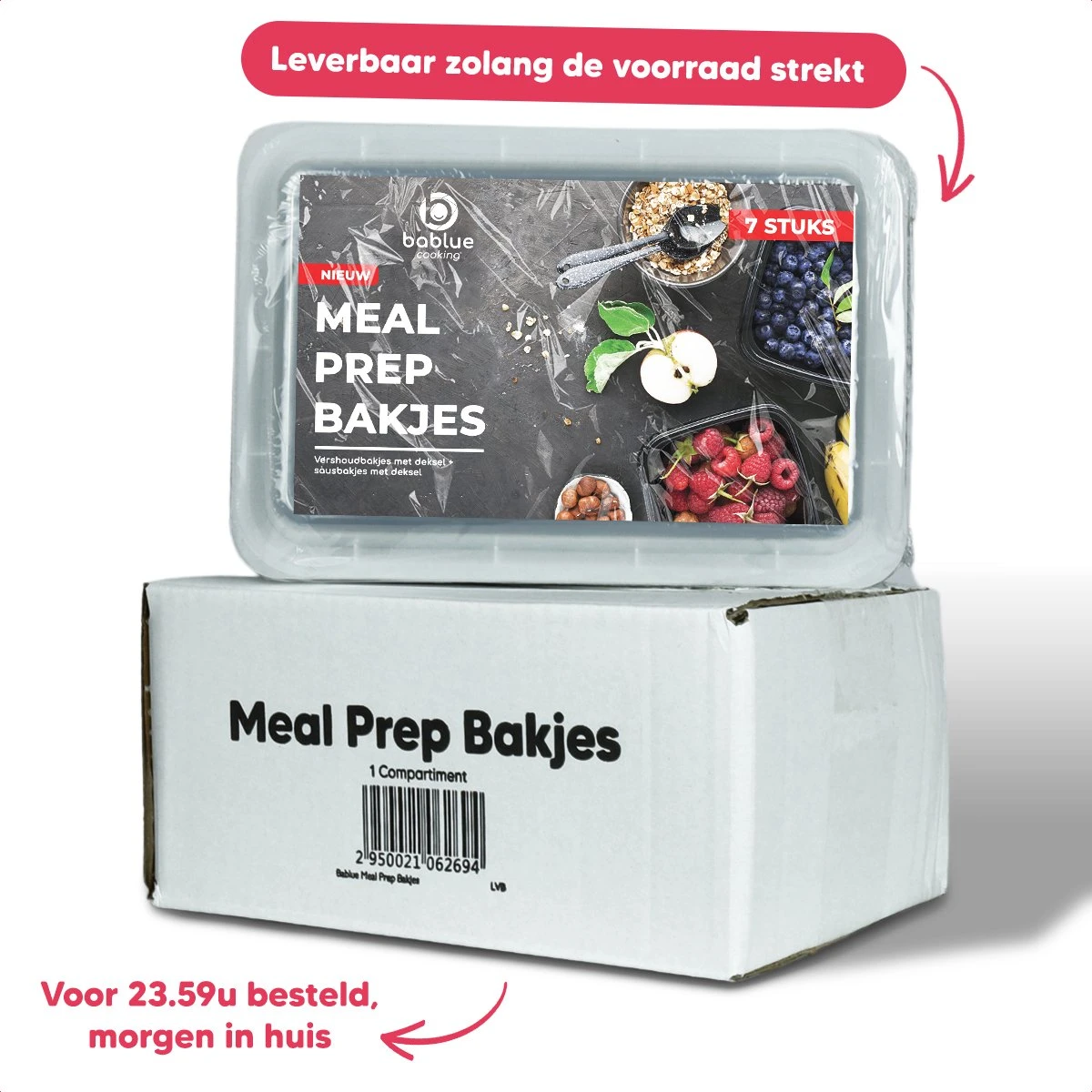 Bablue Meal Prep Bakjes - 7 Stuks - Met 7 Extra Dressingsbakjes - Vershoudbakjes Set Met Deksel - Plastic Bakjes Met Deksel - Lunchbox - Diepvriesbakjes - Bewaardozen Met Deksel - Geschikt Voor Diepvries Magnetron Vaatwasser - In Elkaar Te Stapelen 5 Bablue Meal Prep Bakjes - 7 Stuks - Met 7 Extra Dressingsbakjes - Vershoudbakjes Set Met Deksel - Plastic Bakjes Met Deksel - Lunchbox - Diepvriesbakjes - Bewaardozen Met Deksel - Geschikt Voor Diepvries Magnetron Vaatwasser - In Elkaar Te Stapelen - Afbeelding 5