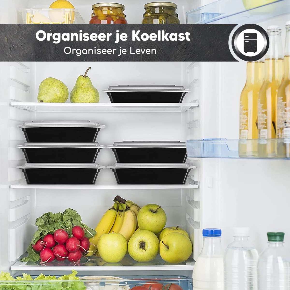 Bablue Meal Prep Bakjes - 7 Stuks - Met 7 Extra Dressingsbakjes - Vershoudbakjes Set Met Deksel - Plastic Bakjes Met Deksel - Lunchbox - Diepvriesbakjes - Bewaardozen Met Deksel - Geschikt Voor Diepvries Magnetron Vaatwasser - In Elkaar Te Stapelen 6 Bablue Meal Prep Bakjes - 7 Stuks - Met 7 Extra Dressingsbakjes - Vershoudbakjes Set Met Deksel - Plastic Bakjes Met Deksel - Lunchbox - Diepvriesbakjes - Bewaardozen Met Deksel - Geschikt Voor Diepvries Magnetron Vaatwasser - In Elkaar Te Stapelen - Afbeelding 6