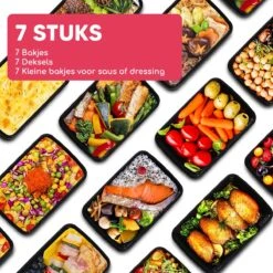 Bablue Meal Prep Bakjes - 7 Stuks - Met 7 Extra Dressingsbakjes - Vershoudbakjes Set Met Deksel - Plastic Bakjes Met Deksel - Lunchbox - Diepvriesbakjes - Bewaardozen Met Deksel - Geschikt Voor Diepvries Magnetron Vaatwasser - In Elkaar Te Stapelen 23 Bablue Meal Prep Bakjes - 7 Stuks - Met 7 Extra Dressingsbakjes - Vershoudbakjes Set Met Deksel - Plastic Bakjes Met Deksel - Lunchbox - Diepvriesbakjes - Bewaardozen Met Deksel - Geschikt Voor Diepvries Magnetron Vaatwasser - In Elkaar Te Stapelen -Mepal Shop 1200x1200 1166