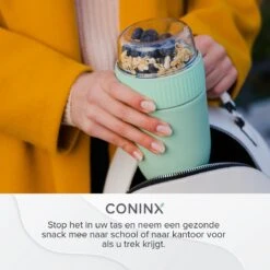 Coninx Yoghurtbeker To Go - Muesli Beker To Go - Lunchbeker - Mueslibeker 640ml (450ml+190ml) - Groen 18 Coninx Yoghurtbeker To Go - Muesli Beker To Go - Lunchbeker - Mueslibeker 640ml (450ml+190ml) - Groen -Mepal Shop 1200x1200 127