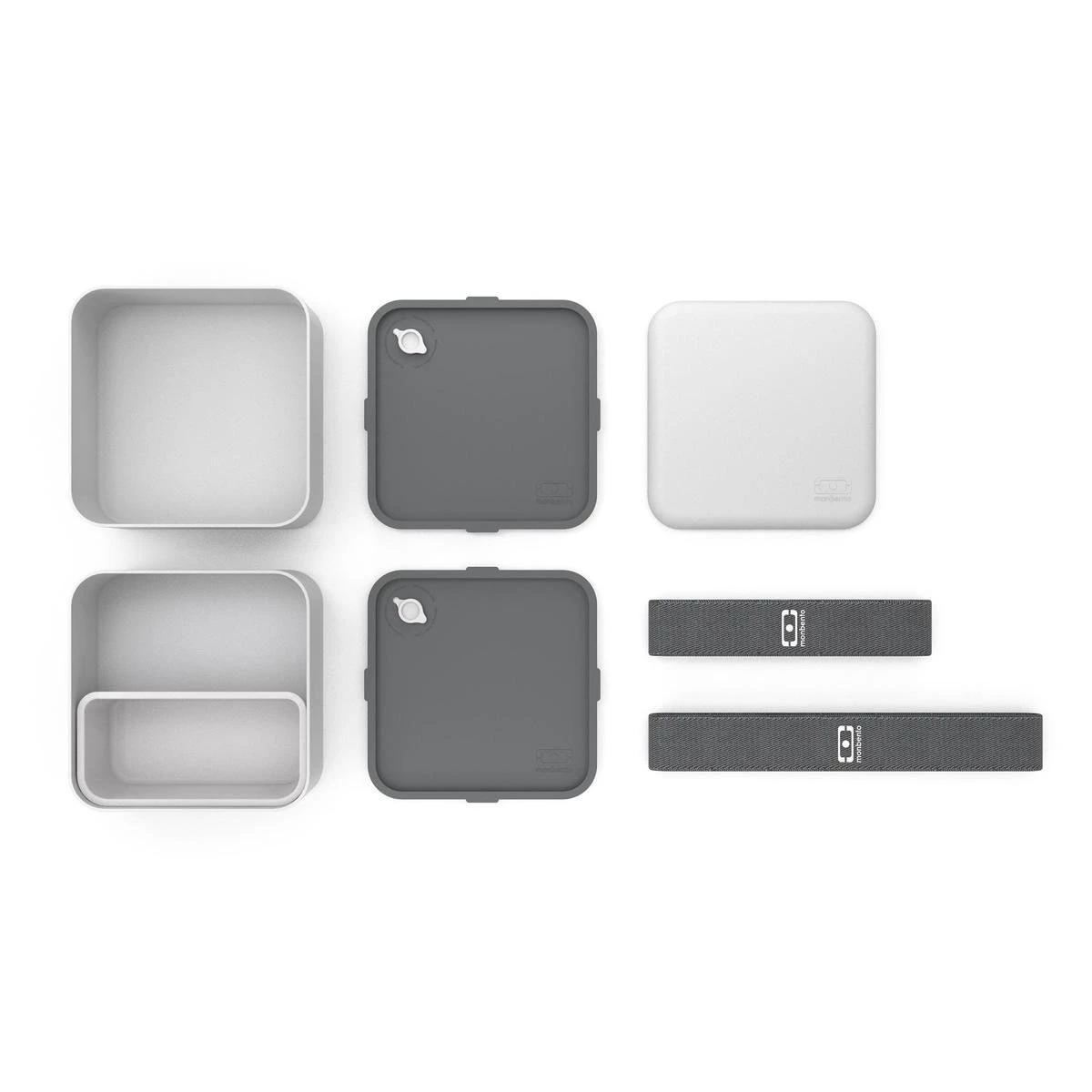 Monbento Bento MB Original Lunchbox Square - Grijs 3 Monbento Bento MB Original Lunchbox Square - Grijs - Afbeelding 3