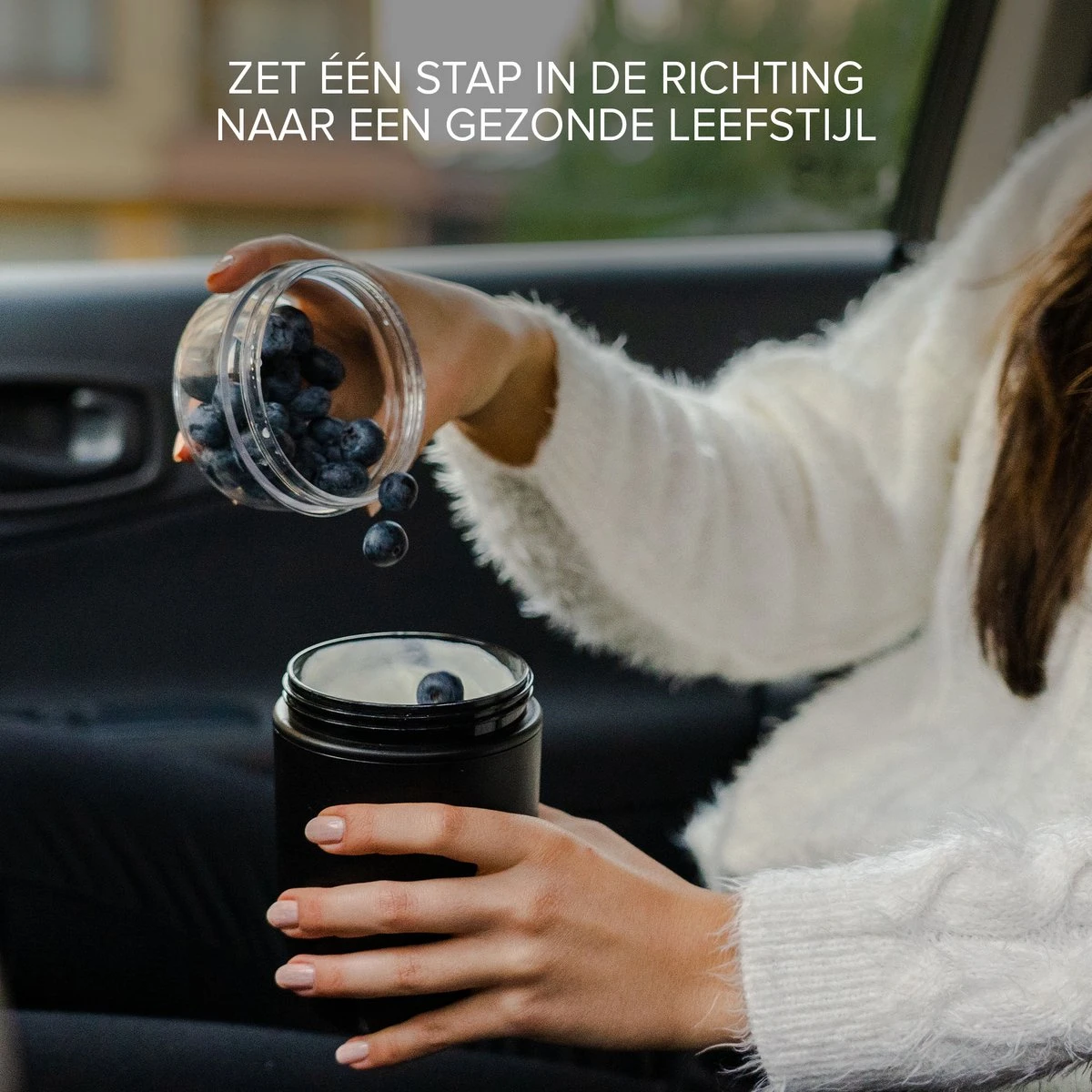 Coninx Yoghurtbeker To Go - Muesli Beker To Go - Lunchbeker - Mueslibeker 640ml (450ml+190ml) - Zwart 5 Coninx Yoghurtbeker To Go - Muesli Beker To Go - Lunchbeker - Mueslibeker 640ml (450ml+190ml) - Zwart - Afbeelding 5