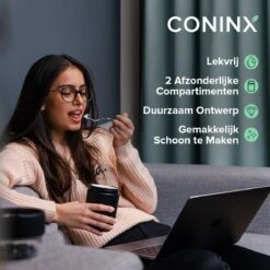 Coninx Yoghurtbeker To Go - Muesli Beker To Go - Lunchbeker - Mueslibeker 640ml (450ml+190ml) - Zwart 15 Coninx Yoghurtbeker To Go - Muesli Beker To Go - Lunchbeker - Mueslibeker 640ml (450ml+190ml) - Zwart -Mepal Shop 1200x1200 157