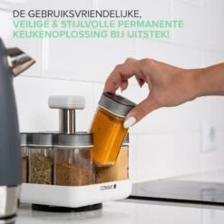 Coninx Kruidenrek Staand - Draaiend Kruidenrek Met Glazen Potjes - Kruidencarrousel Draaibaar - 8 Kruidenpotjes - Wit / RVS 14 Coninx Kruidenrek Staand - Draaiend Kruidenrek Met Glazen Potjes - Kruidencarrousel Draaibaar - 8 Kruidenpotjes - Wit / RVS -Mepal Shop 1200x1200 188