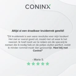 Coninx Kruidenrek Staand - Draaiend Kruidenrek Met Glazen Potjes - Kruidencarrousel Draaibaar - 8 Kruidenpotjes - Wit / RVS 18 Coninx Kruidenrek Staand - Draaiend Kruidenrek Met Glazen Potjes - Kruidencarrousel Draaibaar - 8 Kruidenpotjes - Wit / RVS -Mepal Shop 1200x1200 191