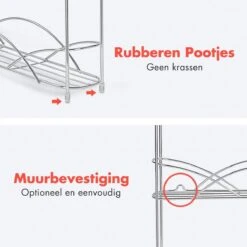 KitchenBrothers Kruidenrek - Staand - Voor 21 Potjes - 3 Laags - Chroom 8 KitchenBrothers Kruidenrek - Staand - Voor 21 Potjes - 3 Laags - Chroom -Mepal Shop 1200x1200 261