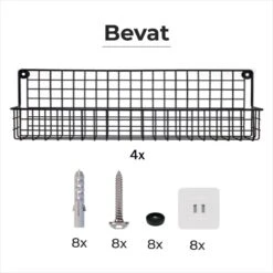 Friendly Kitchen Ophangbaar Kruidenrek - 4 Kruidenrekjes Voor Totaal 32 Kruidenpotjes - Spice Rack - Staal - Zwart 8 Friendly Kitchen Ophangbaar Kruidenrek - 4 Kruidenrekjes Voor Totaal 32 Kruidenpotjes - Spice Rack - Staal - Zwart -Mepal Shop 1200x1200 264