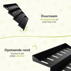 Kruidenrek Lade - Zwart - 4 Laags - Aluminium - Kruidenpotjes Opbergen 12 Kruidenrek Lade - Zwart - 4 Laags - Aluminium - Kruidenpotjes Opbergen -Mepal Shop 1200x1200 271