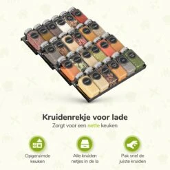 Kruidenrek Lade - Zwart - 4 Laags - Aluminium - Kruidenpotjes Opbergen 13 Kruidenrek Lade - Zwart - 4 Laags - Aluminium - Kruidenpotjes Opbergen -Mepal Shop 1200x1200 272