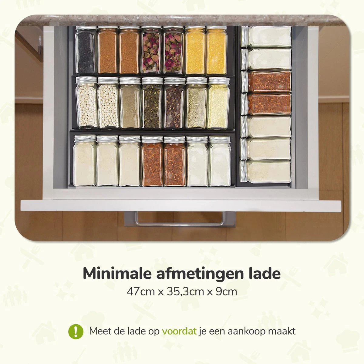 Kruidenrek Lade - Zwart - 4 Laags - Aluminium - Kruidenpotjes Opbergen 6 Kruidenrek Lade - Zwart - 4 Laags - Aluminium - Kruidenpotjes Opbergen - Afbeelding 6