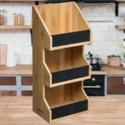 Merkloos Decopatent® 3 Laags Keuken Opbergrek - Staand Rek 3 Etages - Keukenrek - Bamboe Hout - Etagere Rek - Kruidenrek - Keuken Organizer 5 Merkloos Decopatent® 3 Laags Keuken Opbergrek - Staand Rek 3 Etages - Keukenrek - Bamboe Hout - Etagere Rek - Kruidenrek - Keuken Organizer -Mepal Shop 1200x1200 275