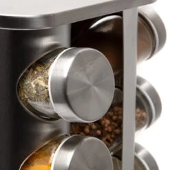 Pazzo Goods - Kruidenrek Staand - Kruidenrek Met Potjes - Zilver - RVS - Kruidenrek Draaibaar - 20 Kruidenpotjes - Inclusief Stickers & Stift - Kruiden Carrousel 14 Pazzo Goods - Kruidenrek Staand - Kruidenrek Met Potjes - Zilver - RVS - Kruidenrek Draaibaar - 20 Kruidenpotjes - Inclusief Stickers & Stift - Kruiden Carrousel -Mepal Shop 1200x1200 292