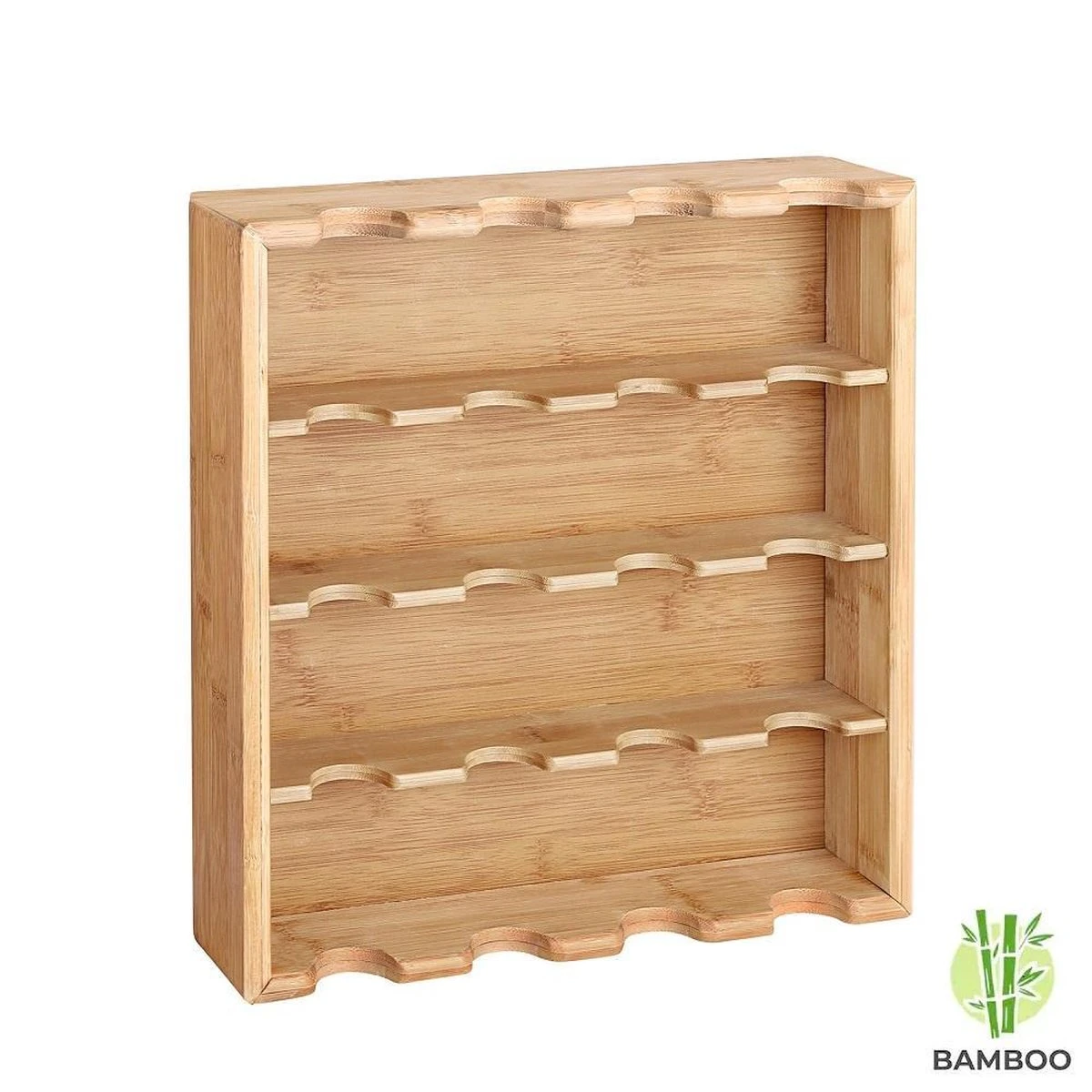 Merkloos Decopatent® Kruidenrekje Ophangbaar - Kruidenrek Inclusief 16 Kruidenpotjes - Bamboe Hout - 4 Laags 3 Merkloos Decopatent® Kruidenrekje Ophangbaar - Kruidenrek Inclusief 16 Kruidenpotjes - Bamboe Hout - 4 Laags - Afbeelding 3