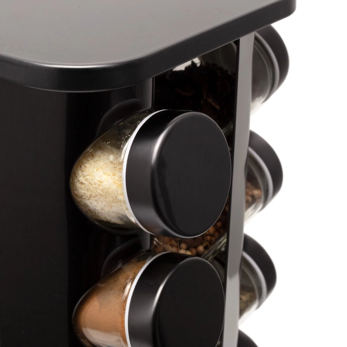 Pazzo Goods - Kruidenrek Staand - Kruidenrek Met Potjes - Zwart - RVS - Kruidenrek Draaibaar - 20 Kruidenpotjes - Inclusief Stickers & Stift - Kruiden Carrousel 7 Pazzo Goods - Kruidenrek Staand - Kruidenrek Met Potjes - Zwart - RVS - Kruidenrek Draaibaar - 20 Kruidenpotjes - Inclusief Stickers & Stift - Kruiden Carrousel - Afbeelding 7