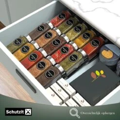 Schutzit - Kruidenrek Lade - Metaal - Zwart - 3 Lagen - Kruiden Organizer Liggend Ladeinzet 10 Schutzit - Kruidenrek Lade - Metaal - Zwart - 3 Lagen - Kruiden Organizer Liggend Ladeinzet -Mepal Shop 1200x1200 321