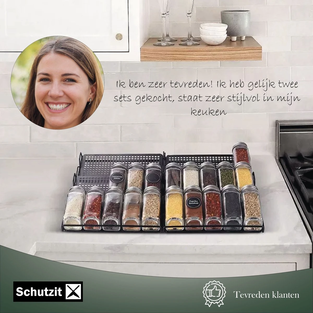 Schutzit - Kruidenrek Lade - Metaal - Zwart - 3 Lagen - Kruiden Organizer Liggend Ladeinzet 4 Schutzit - Kruidenrek Lade - Metaal - Zwart - 3 Lagen - Kruiden Organizer Liggend Ladeinzet - Afbeelding 4