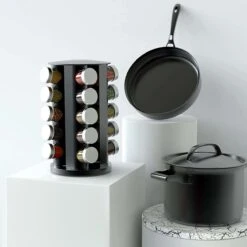 Merkloos Draaibaar Kruidenrek Met 20 Kruidenpotjes - Kruidenrek Staand - Aanrecht Organiser - Glazen Potjes Met Deksel - Inclusief 32 Etiketten En 1 Uitwisbare Stift - Ronde Afwerking - Zwart 10 Merkloos Draaibaar Kruidenrek Met 20 Kruidenpotjes - Kruidenrek Staand - Aanrecht Organiser - Glazen Potjes Met Deksel - Inclusief 32 Etiketten En 1 Uitwisbare Stift - Ronde Afwerking - Zwart -Mepal Shop 1200x1200 328