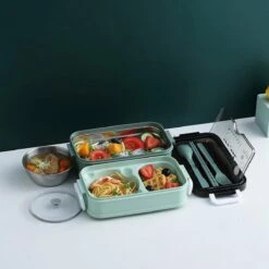 Lunchbox - Meal Prep Bakjes - Lunch Box Met Deksel - Meal Prep – Bento Box - Lunchtrommel Met Bestek Blauw 35 Lunchbox - Meal Prep Bakjes - Lunch Box Met Deksel - Meal Prep – Bento Box - Lunchtrommel Met Bestek Blauw -Mepal Shop 1200x1200 33