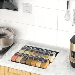 Kitchenful Kruidenrek Lade - Kruiden Organiser - 6 Stuks - Zwart - Verstelbaar - Metaal - Kruiden Opberger 12 Kitchenful Kruidenrek Lade - Kruiden Organiser - 6 Stuks - Zwart - Verstelbaar - Metaal - Kruiden Opberger -Mepal Shop 1200x1200 334