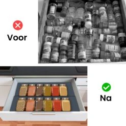 Kitchenful Kruidenrek Lade - Kruiden Organiser - 6 Stuks - Zwart - Verstelbaar - Metaal - Kruiden Opberger 17 Kitchenful Kruidenrek Lade - Kruiden Organiser - 6 Stuks - Zwart - Verstelbaar - Metaal - Kruiden Opberger -Mepal Shop 1200x1200 339