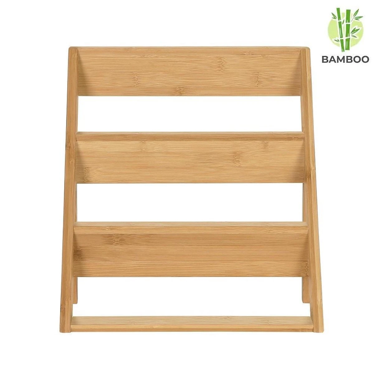 Merkloos Decopatent® Kruidenrekje Staand - Kruidenrek Voor 16 Tot 20 Kruidenpotjes - Hout - 4 Laags 3 Merkloos Decopatent® Kruidenrekje Staand - Kruidenrek Voor 16 Tot 20 Kruidenpotjes - Hout - 4 Laags - Afbeelding 3