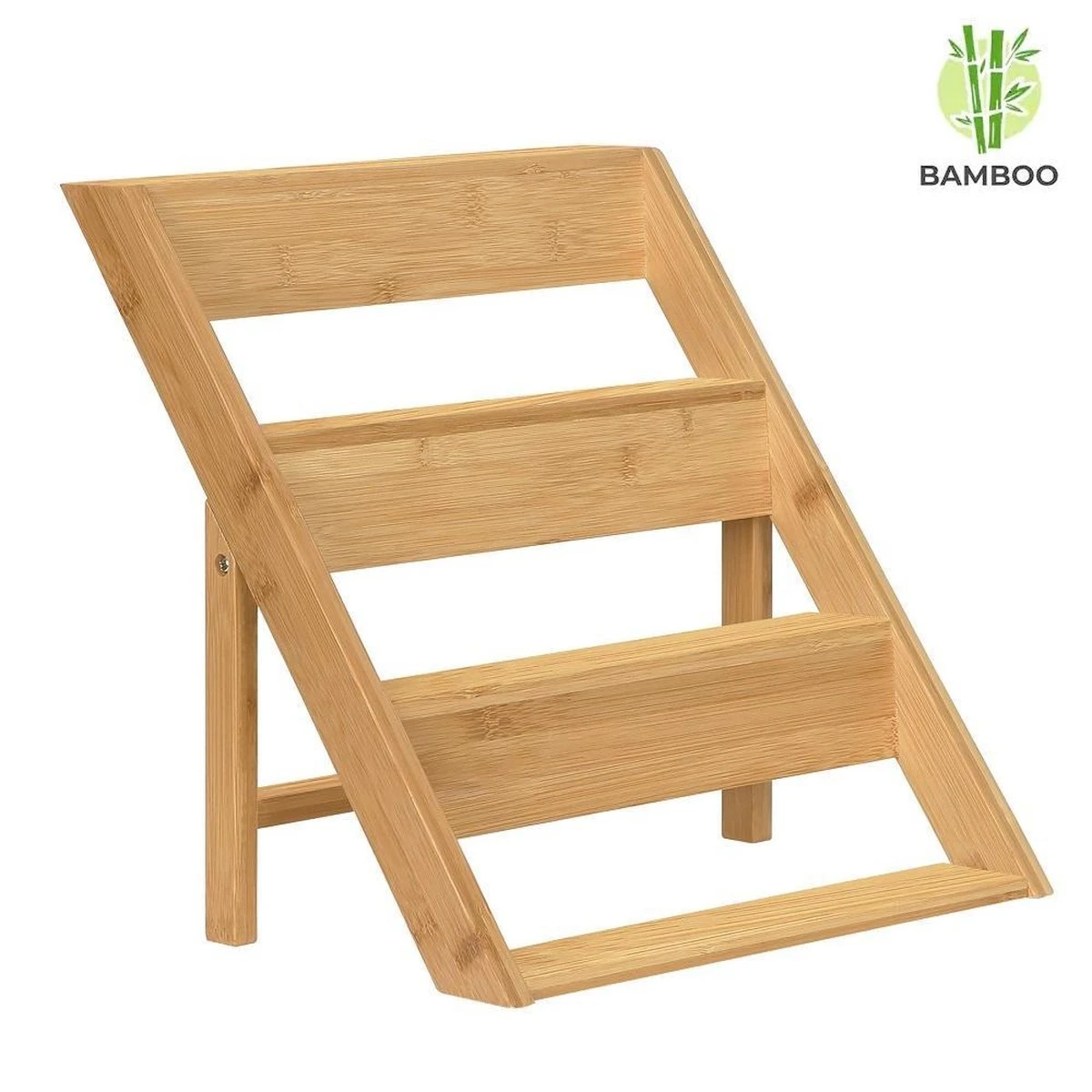 Merkloos Decopatent® Kruidenrekje Staand - Kruidenrek Voor 16 Tot 20 Kruidenpotjes - Hout - 4 Laags 5 Merkloos Decopatent® Kruidenrekje Staand - Kruidenrek Voor 16 Tot 20 Kruidenpotjes - Hout - 4 Laags - Afbeelding 5