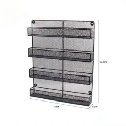 QUVIO Groot Kruidenrek Staal - Ophangbaar - Voor 32 Kruidenpotjes - 4 Laags - Zwart 6 QUVIO Groot Kruidenrek Staal - Ophangbaar - Voor 32 Kruidenpotjes - 4 Laags - Zwart -Mepal Shop 1200x1200 394