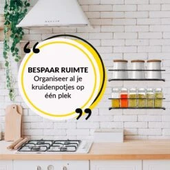 YORGS Kruidenrek Ophangbaar - Kruidenrekje Voor Potjes - Kruidenrekken Hangend 4 Stuks - Zwart - Inc Ophangmateriaal 15 YORGS Kruidenrek Ophangbaar - Kruidenrekje Voor Potjes - Kruidenrekken Hangend 4 Stuks - Zwart - Inc Ophangmateriaal -Mepal Shop 1200x1200 403