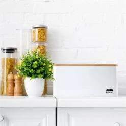 Oklahoma Broodtrommel Metaal 35,5x15,5x23 Cm Bamboe Deksel Snijplank -Mepal Shop 1200x1200 413