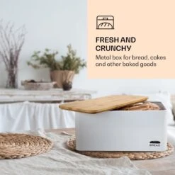 Oklahoma Broodtrommel Metaal 35,5x15,5x23 Cm Bamboe Deksel Snijplank -Mepal Shop 1200x1200 415