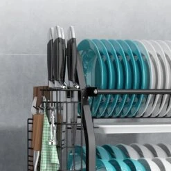 Merkloos Afdruiprek - Afdruiprek Met Lekbak - Afwas - Metaal - Zwart - RVS Afwasrek 8 Merkloos Afdruiprek - Afdruiprek Met Lekbak - Afwas - Metaal - Zwart - RVS Afwasrek -Mepal Shop 1200x1200 496