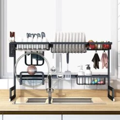 Sens Design Afwasrek Zwart - Afdruiprek - 82,5 Cm - RVS 10 Sens Design Afwasrek Zwart - Afdruiprek - 82,5 Cm - RVS -Mepal Shop 1200x1200 540