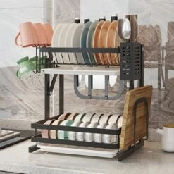 TammaT - Afdruiprek Met Lekbak 2 Laags – Inklapbaar - Afwasrek – Met 2 Lekbakken – Extra Accessories Voor Servies En Snijplanken - RVS - 38x35x26,5cm 19 TammaT - Afdruiprek Met Lekbak 2 Laags – Inklapbaar - Afwasrek – Met 2 Lekbakken – Extra Accessories Voor Servies En Snijplanken - RVS - 38x35x26,5cm -Mepal Shop 1200x1200 625