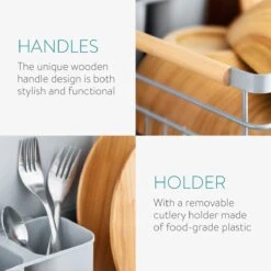 Navaris Afdruiprek Met Uitneembare Bestekhouder - Afwasrek Met Losse Lekbak - Vaatwasrek Met Plateau - Voor Bestek, Borden, Schalen En Pannen 13 Navaris Afdruiprek Met Uitneembare Bestekhouder - Afwasrek Met Losse Lekbak - Vaatwasrek Met Plateau - Voor Bestek, Borden, Schalen En Pannen -Mepal Shop 1200x1200 664