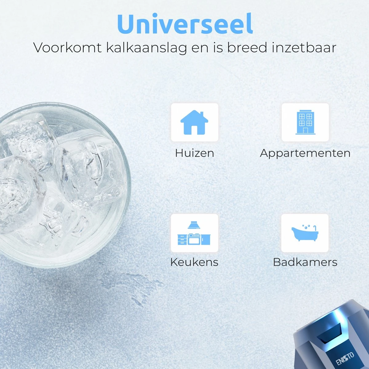 ENISTO® Magnetische Waterontharder Medium – Waterontharder Magneet – Douchefilter – 15.000 Gauss – Waterontkalker – Waterverzachter – Antikalk – Blauw – RVS 8 ENISTO® Magnetische Waterontharder Medium – Waterontharder Magneet – Douchefilter – 15.000 Gauss – Waterontkalker – Waterverzachter – Antikalk – Blauw – RVS - Afbeelding 8